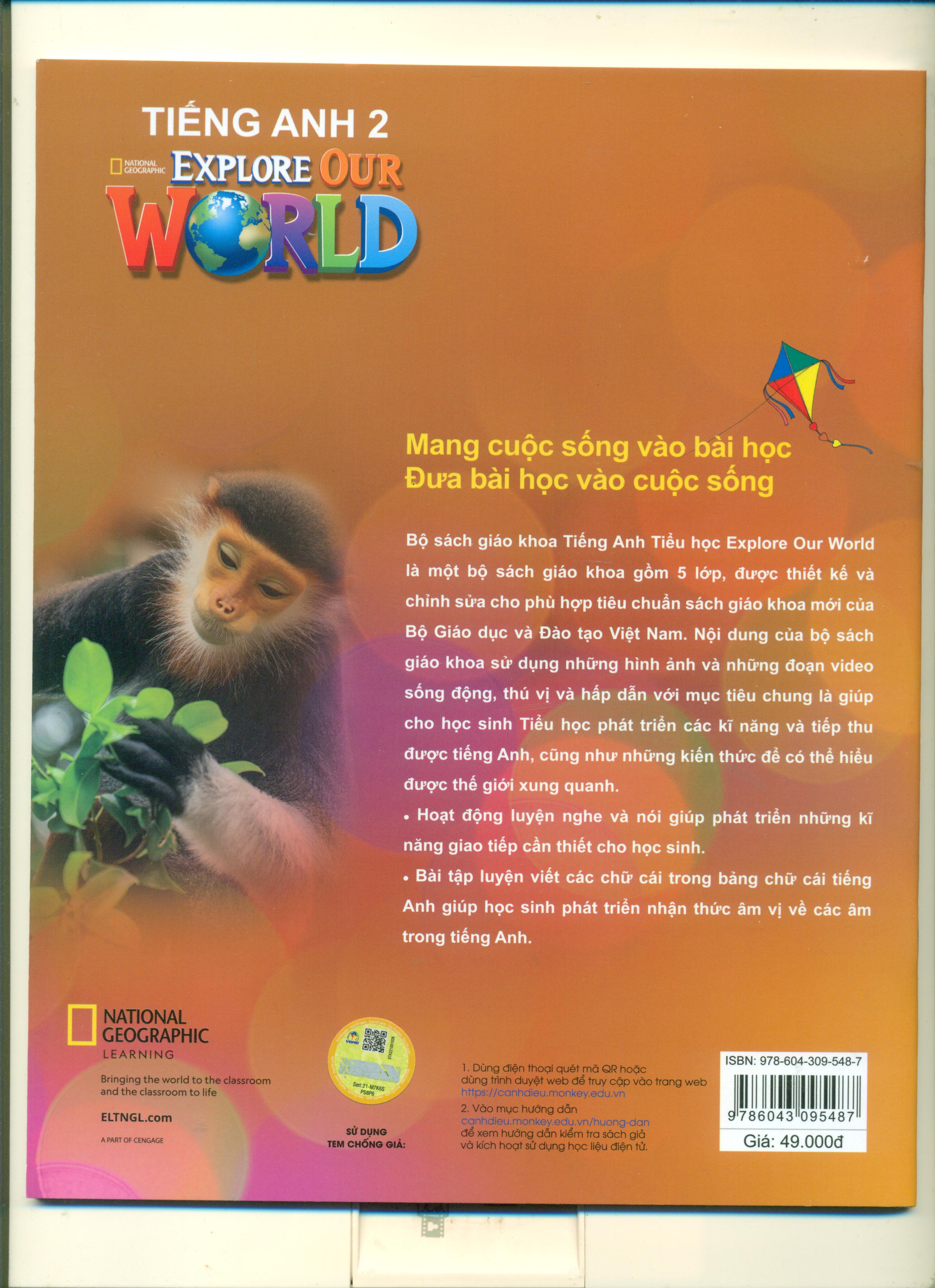 Tiếng anh 2 (sách bài tập) ( explore our world - Cánh diều ) - bán kèm 1 bút chì