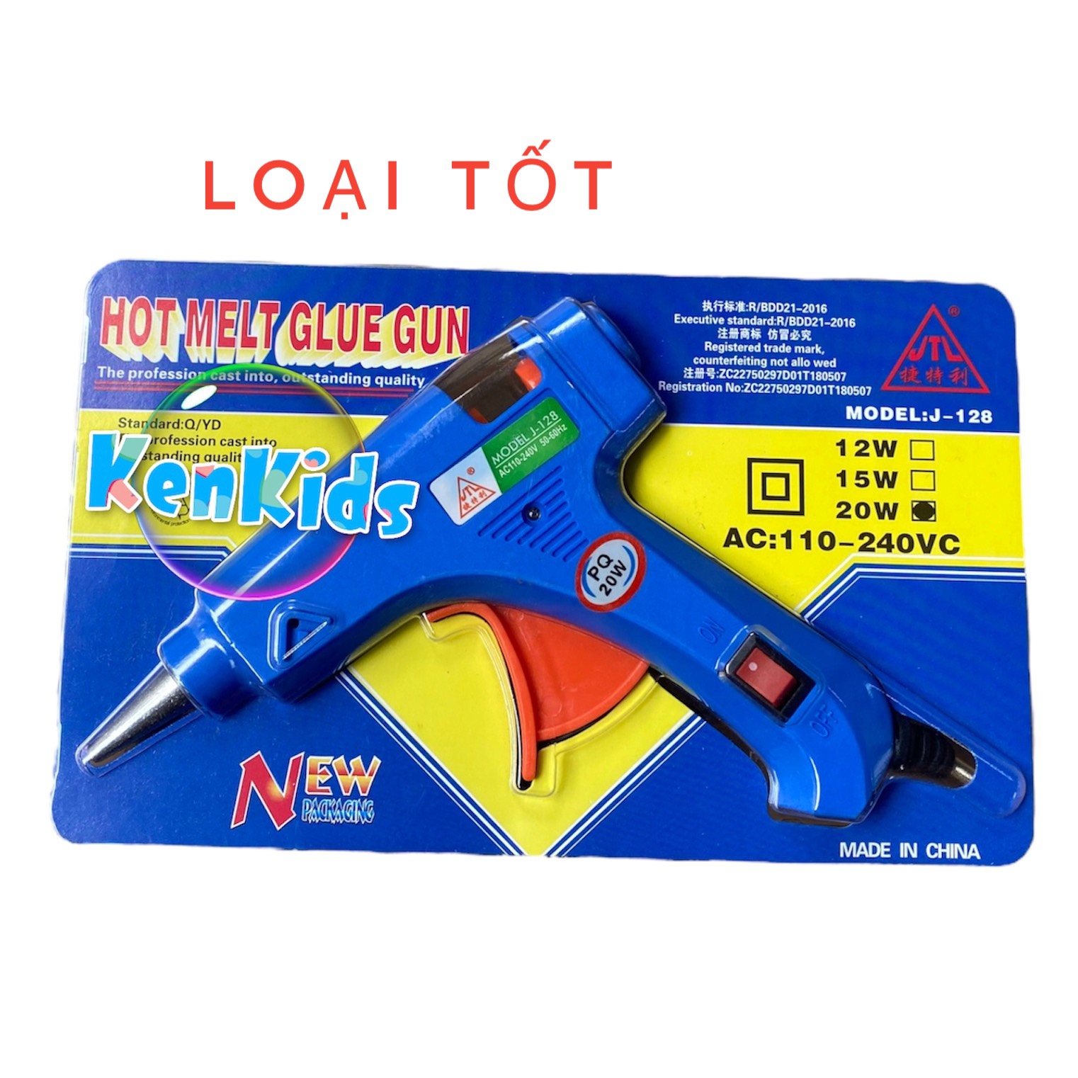 [ LOẠI 1 ]  Súng bắn keo nhỏ 20w kèm 5 cây keo nến