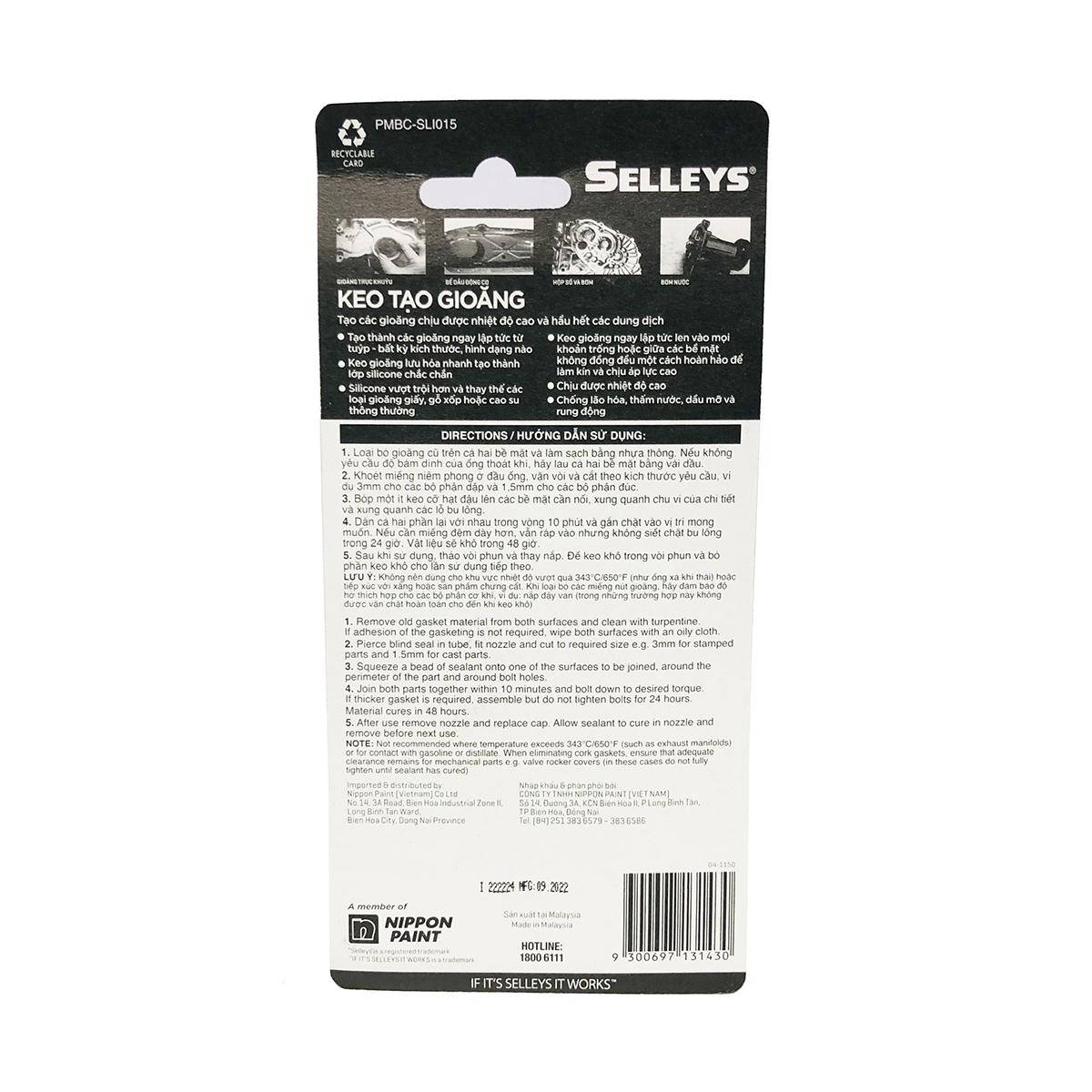 Keo thế ron Selleys Grey High-temp RTV Silicone 85gr