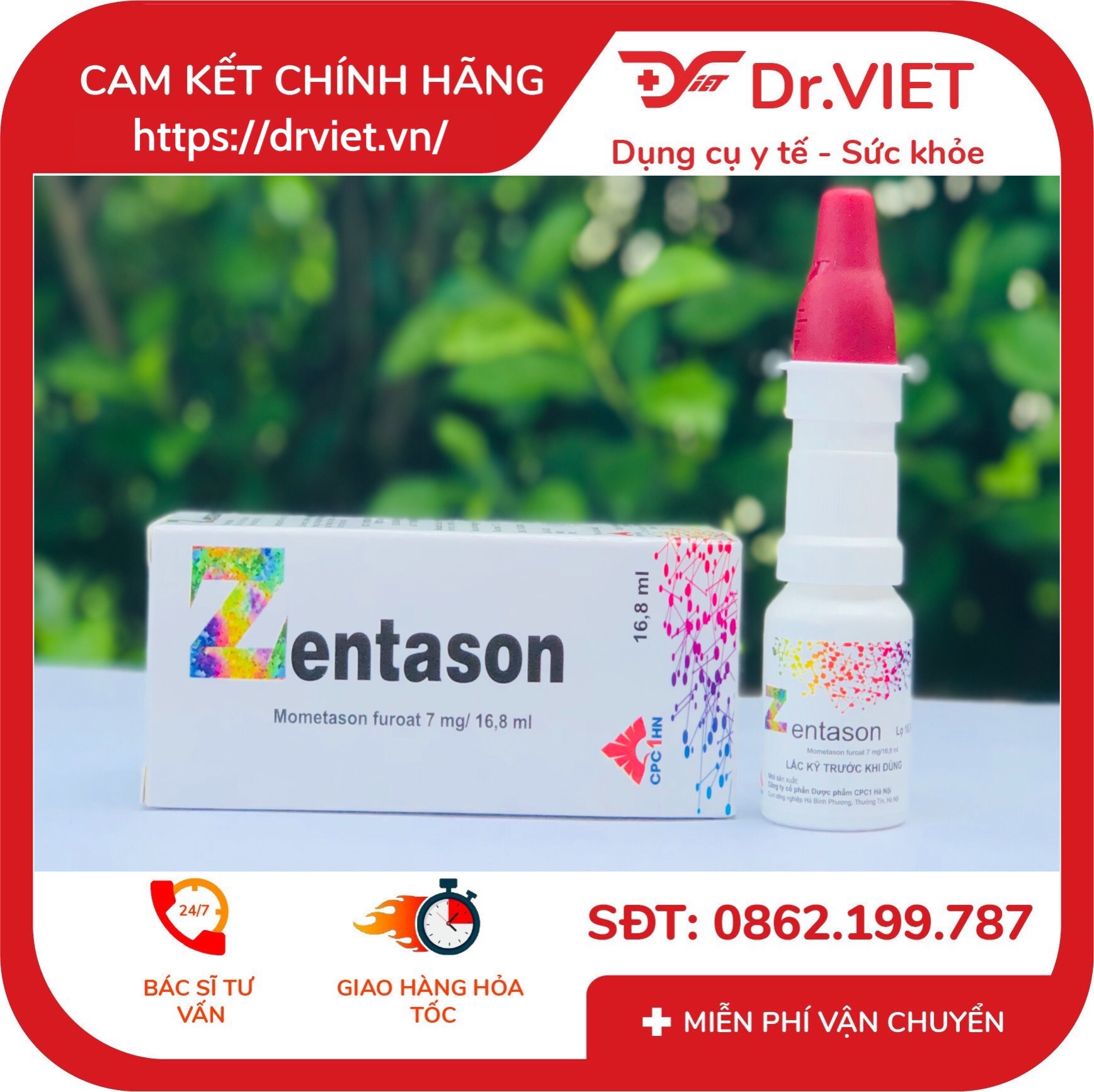 Zentason nasal spray-specialized for people who have rhinitis or breathing problems such as sinus rhinitis, nose book, polyp, nasal congestion