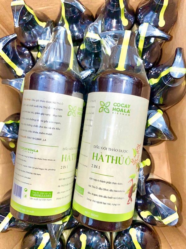 ( 2 CHAI ) DẦU GỘI THẢO DƯỢC HÀ THỦ Ô 2 IN 1 500ML