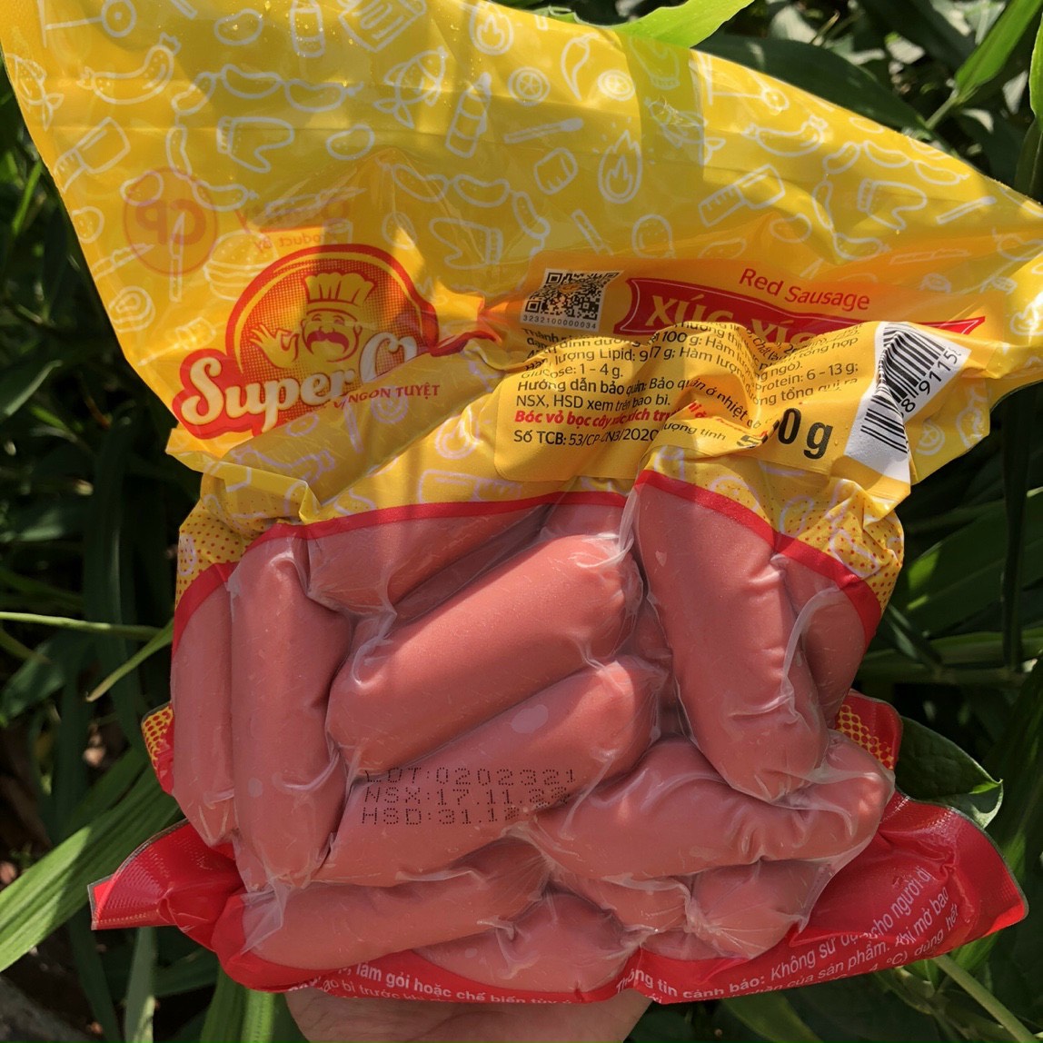 500gr xúc xích đỏ Superchef CP