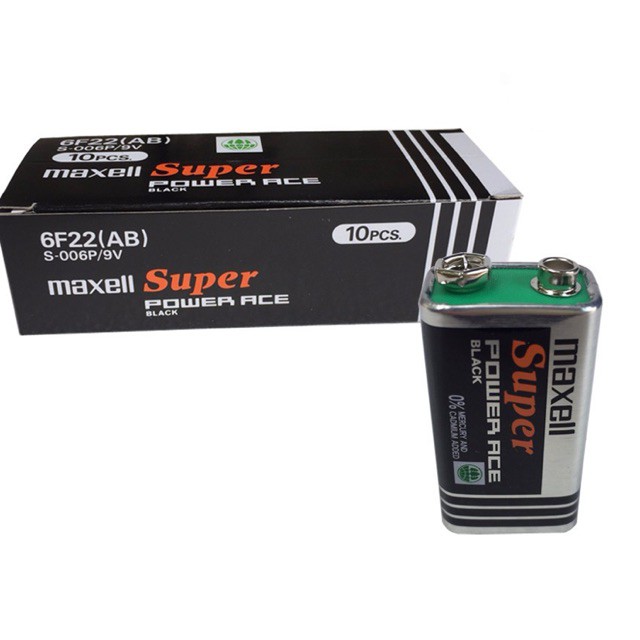 Pin Vuông 9V 6F22 Chính Hãng Maxell