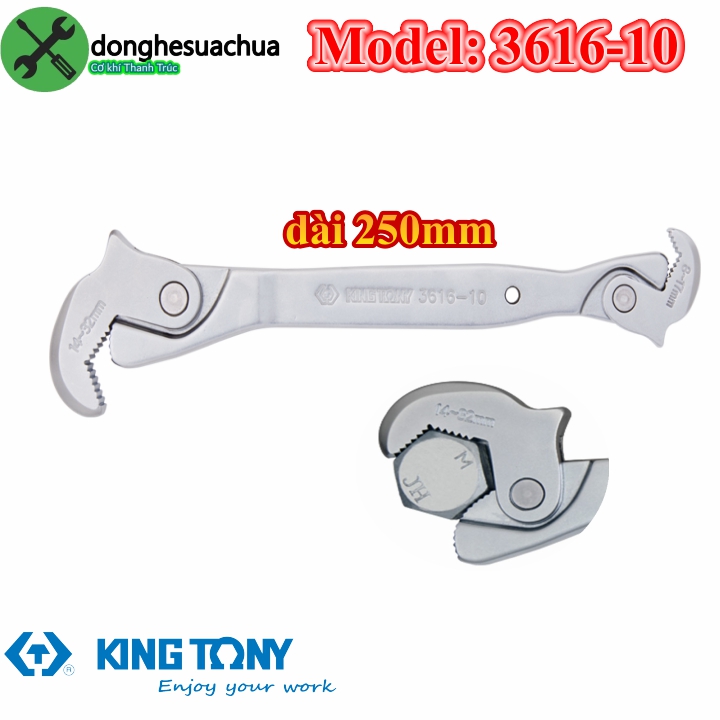 [HCM]Cờ lê mở ốc đa năng Kingtony 3616-10 250mm