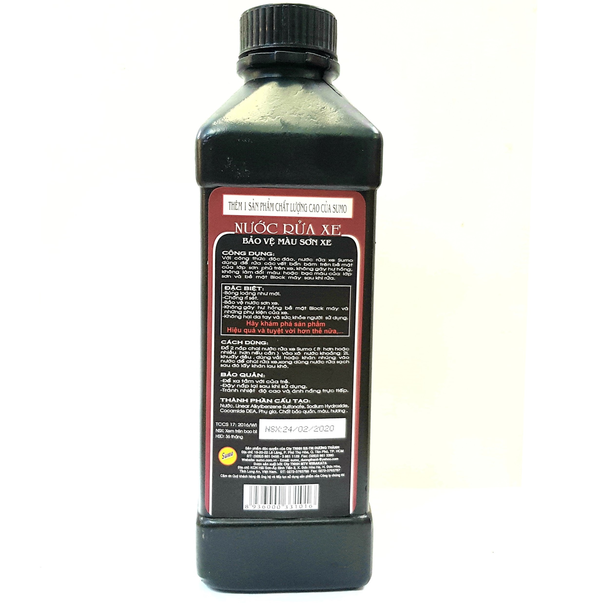 [HCM]Nước rửa xe đen sumo 1L