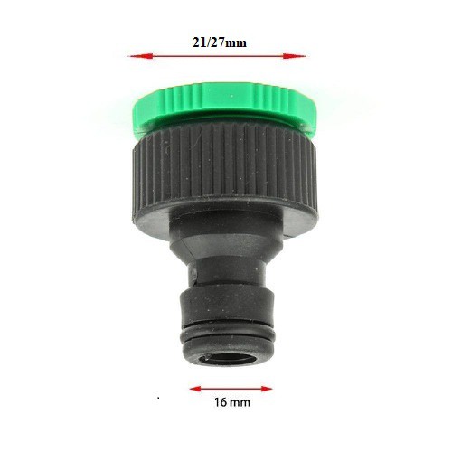 Đầu nối nhanh chuyển ren ngoài 27/21 sang dây máy giặt, tưới cây, rửa xe 16mm ( 584)
