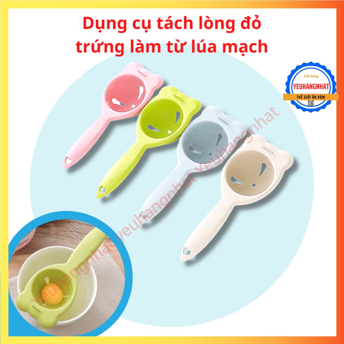 DỤNG CỤ TÁCH LÒNG ĐỎ TRỨNG LÀM TỪ LÚA MẠCH