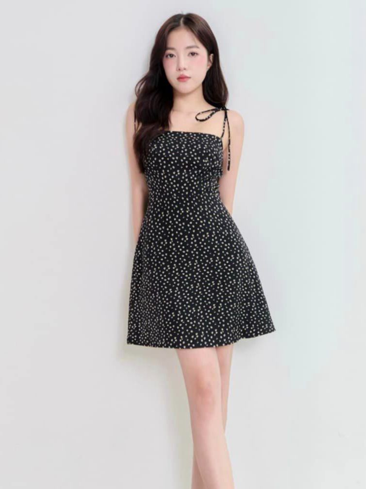 Đầm SERI - Đầm 2 dây hoa nhí