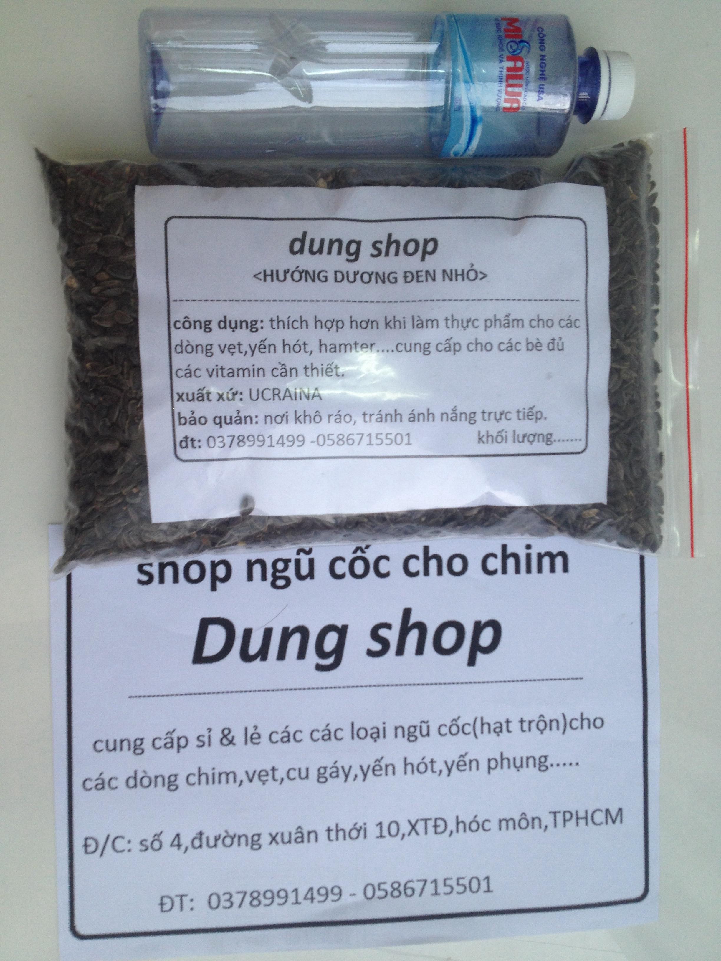 hạt hướng dương đen nhỏ cho chim