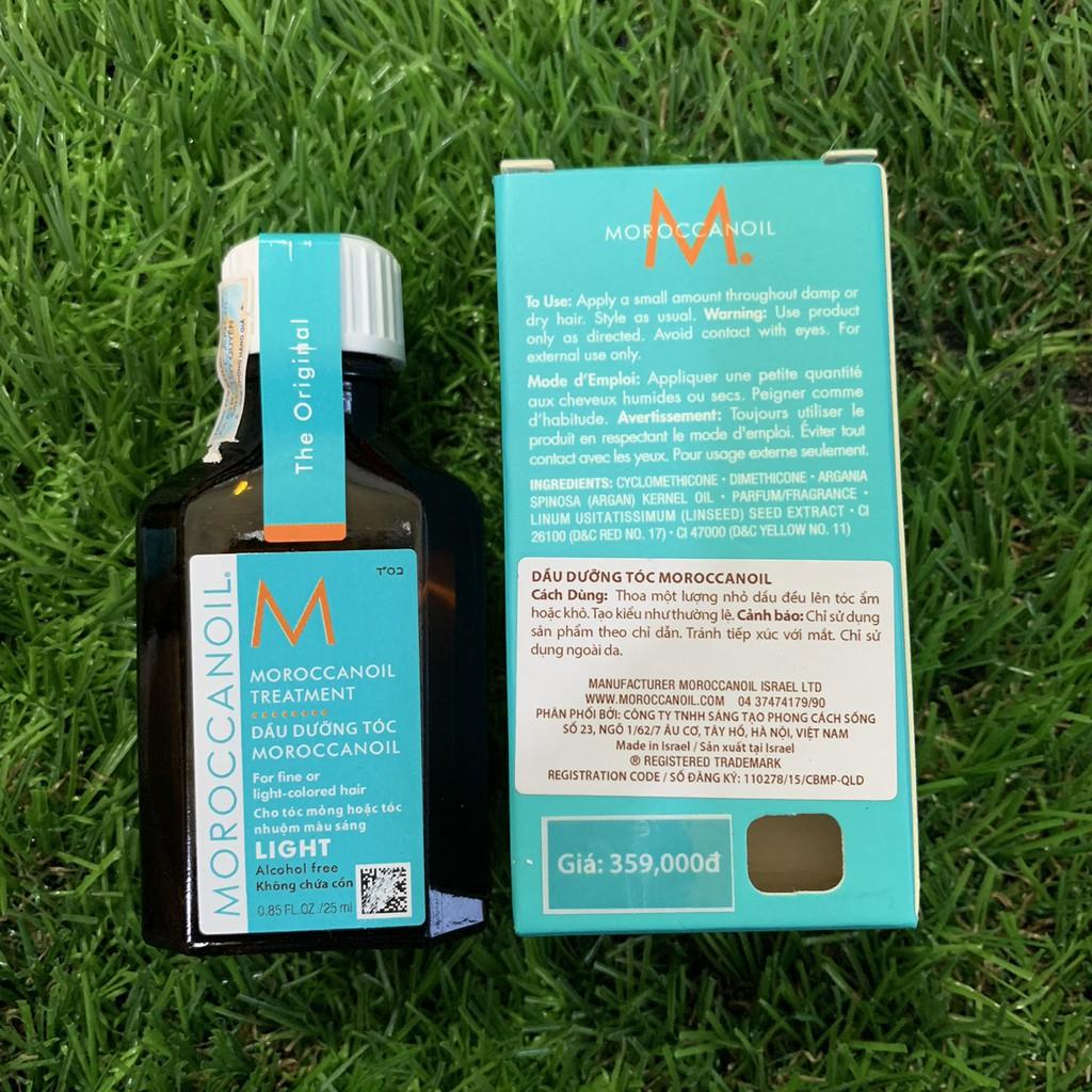 [HCM]Tinh dầu dưỡng tóc Moroccanoil Treatment Light 25ml