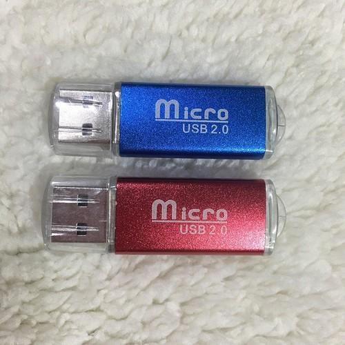 Combo 2 Đầu Đọc Thẻ Nhớ MicroSD Vỏ Nhôm Cao Cấp Có Đèn Nháy - Giá Siêu Rẻ