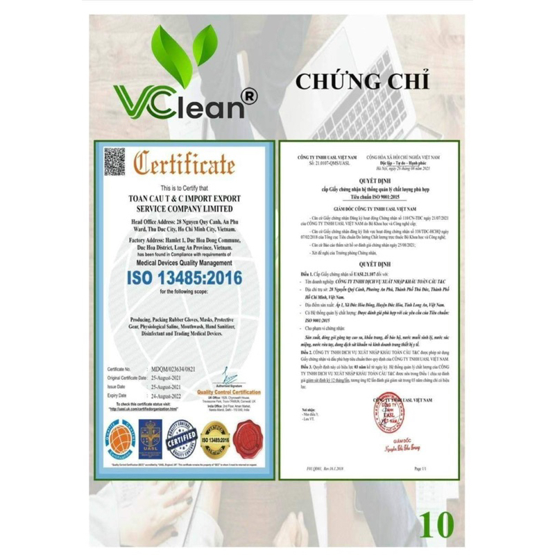 CỒN SÁT KHUẨN 70 ĐỘ VCLEAN HƯƠNG SẢ CHAI 100ML