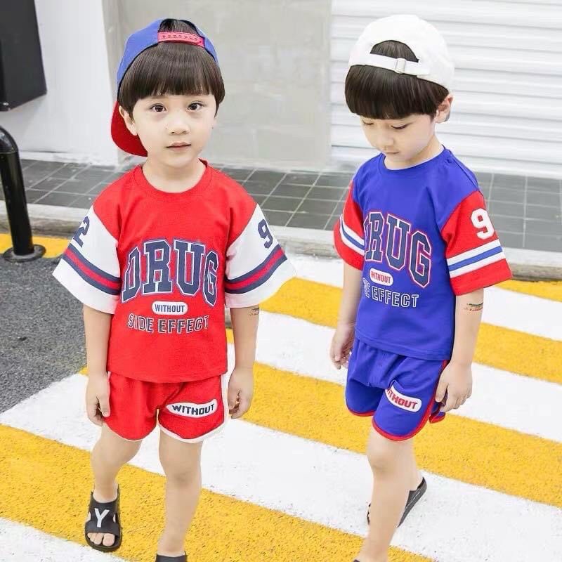 Bộ đồ bé trai size nhí đại bo030 bo036 bo037 quần lửng peppypizza