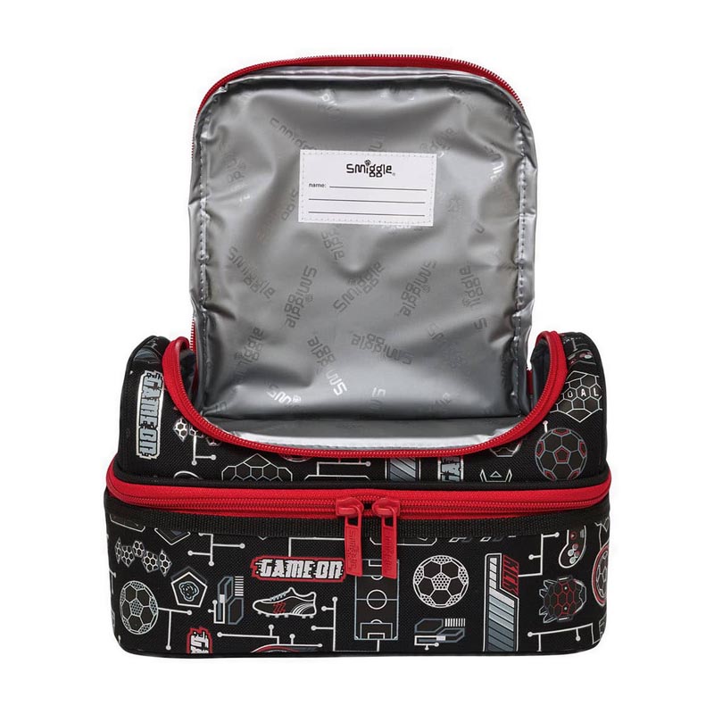 Hộp cơm Smiggle Away Double Decker Lunchbox Black - IGL446723BLK