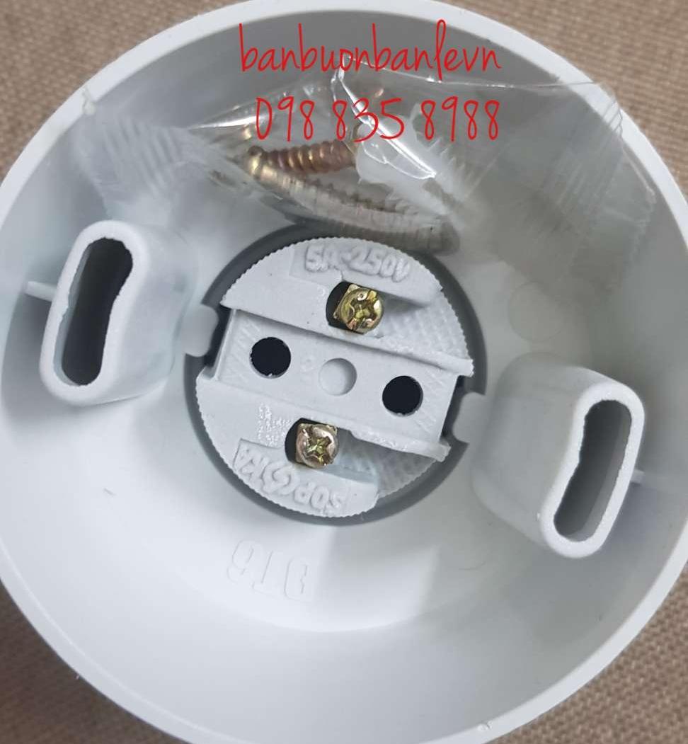Đui đèn sứ xoáy thẳng E27  Sopoka - DT6