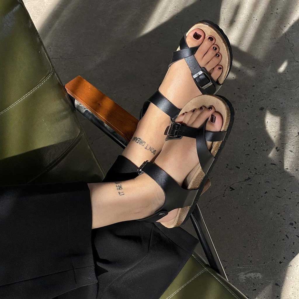 Sandal đế trấu Unisex xỏ ngón