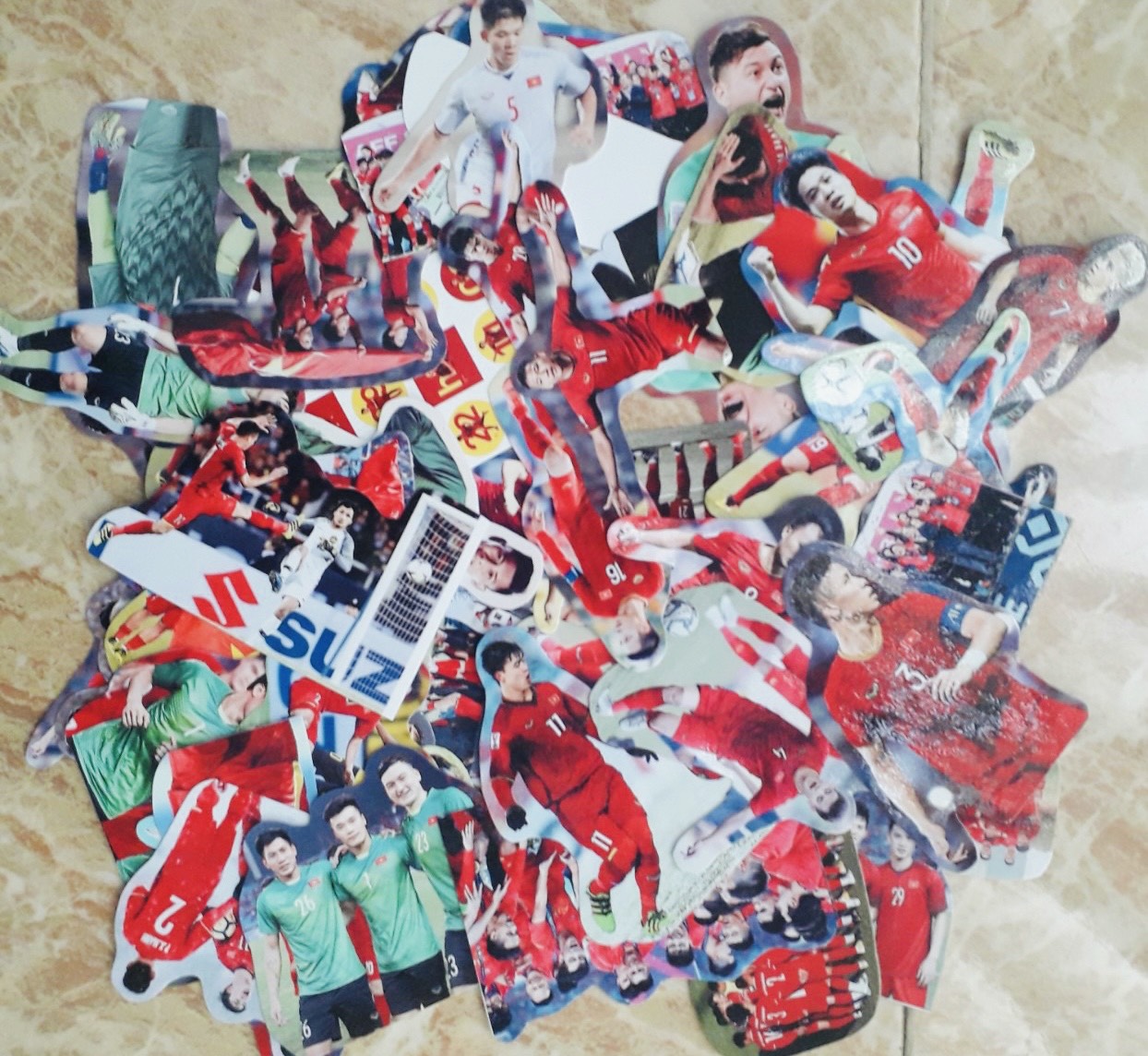 Set 30-60 Sticker cầu thủ bóng đá Việt NAM