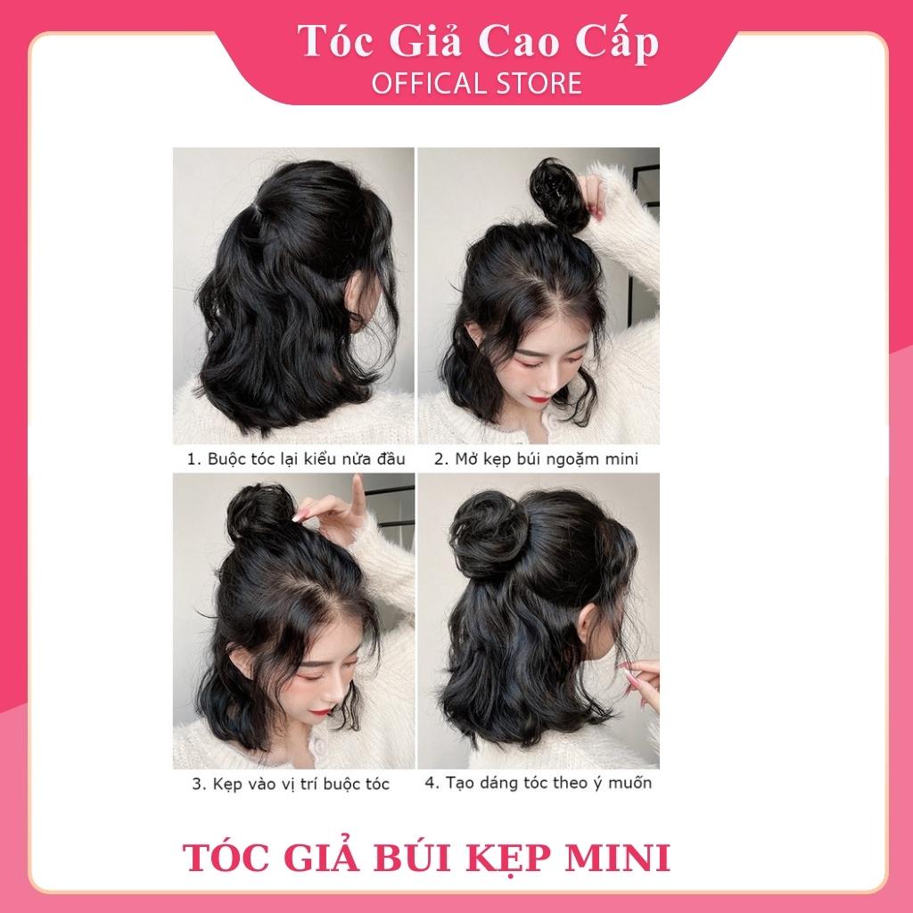 Tóc giả búi tròn mini - mẫu mới hót hít
