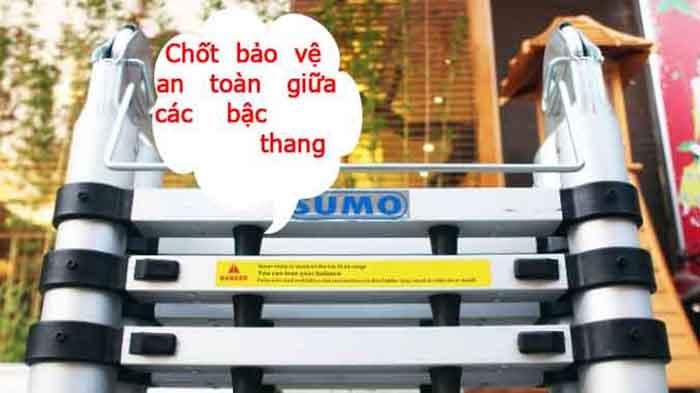 Thang nhôm chữ A rút gọn SUMO ADT807B