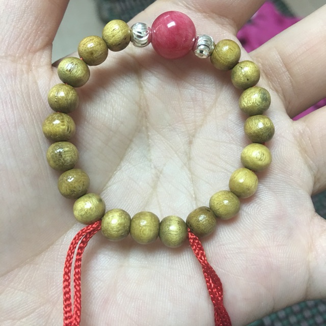 Vòng dâu tằm cho bé - 2 bạc 1 đá mệnh