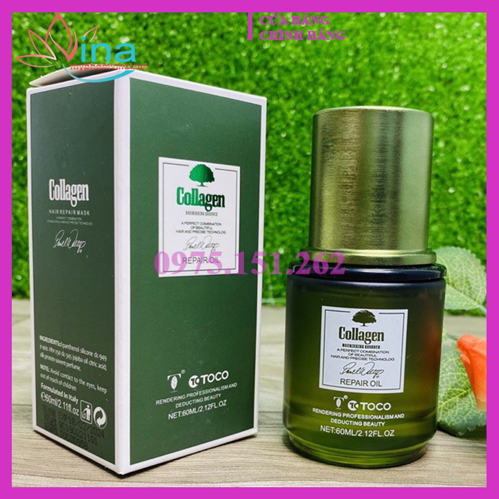 TINH DẦU DƯỠNG TÓC TOCO COLLAGEN 60ML