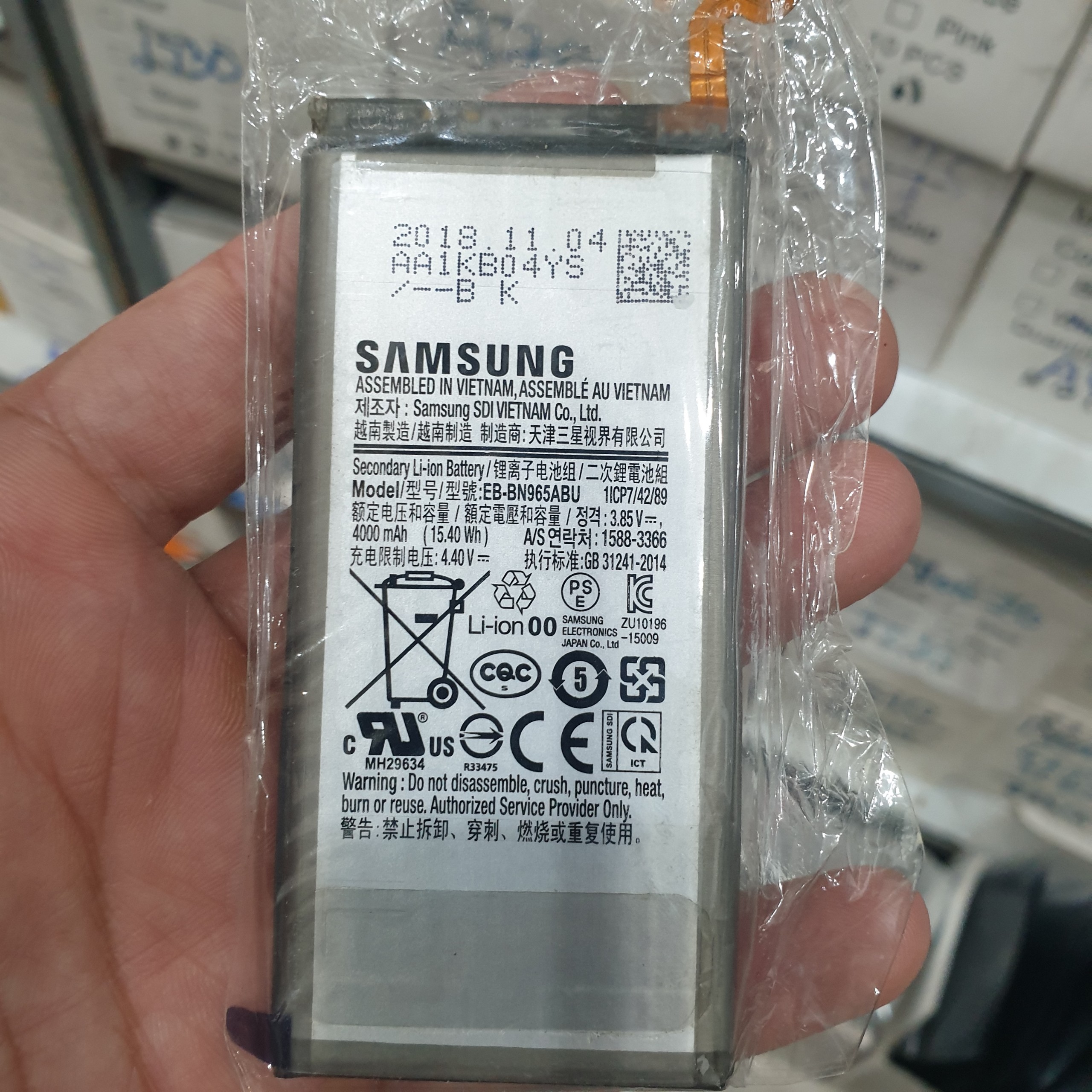 Pin ZIN SS Model Model EB-BN965ABU Dùng cho Note 9 (bảo hành 3 tháng)