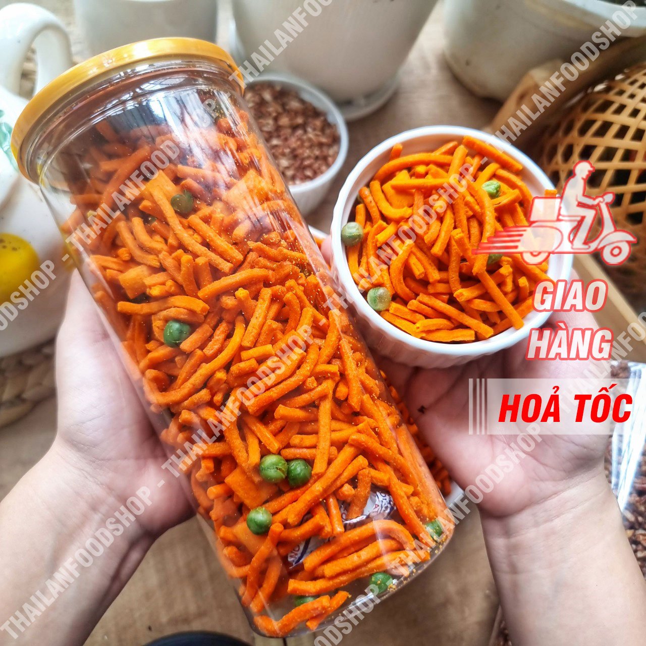 Bim Bim Que Đậu Hà Lan - Lon 400gr
