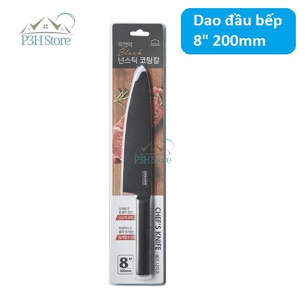 Dao thái 7 inch Lock&Lock Santoku Knife đúc nguyên khối bề mặt phủ lớp chống dính CKK312