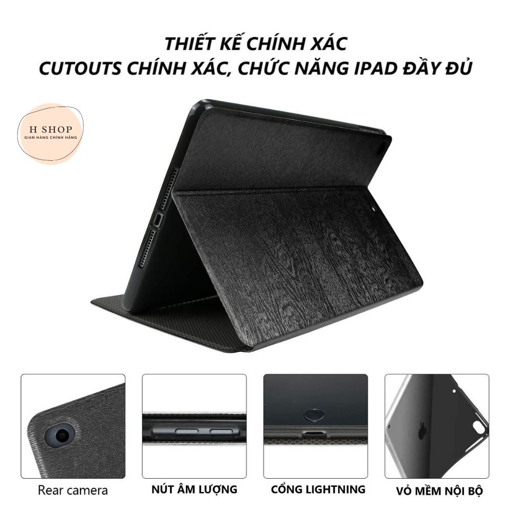 Bao da iPad Mini 123 Vân Gỗ - Bao da mới siêu hot năm 2017 - PKCB