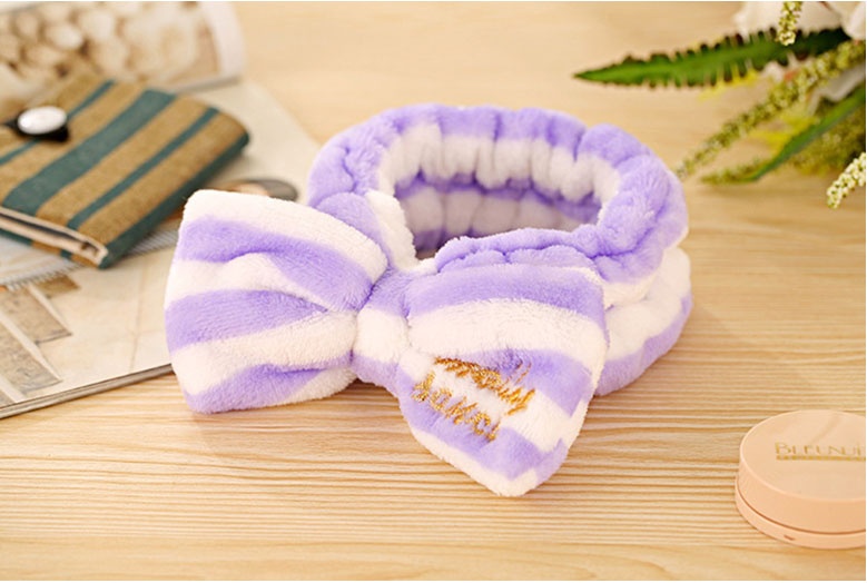Băng Đô Quấn Đầu Trang Điểm, Rửa Mặt Hình Nơ