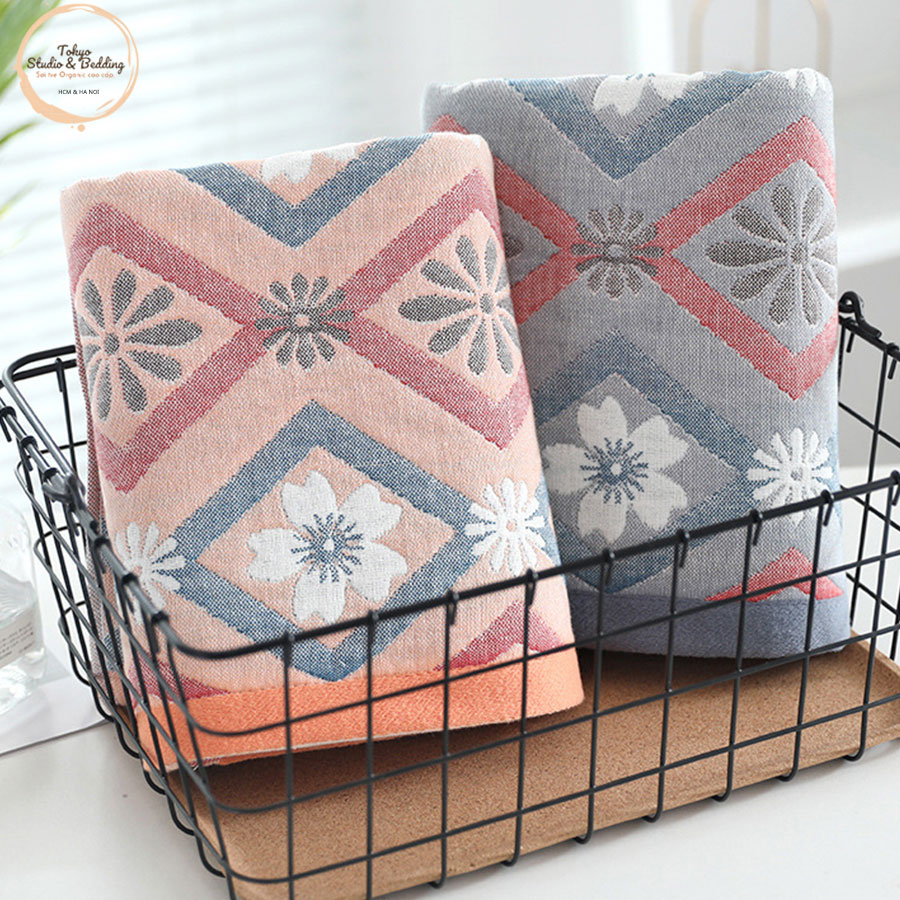 (1)TH Khăn tắm xô Cotton Sợi Tre Organic siêu mềm (Size: 140*75cm) - Dòng Basic