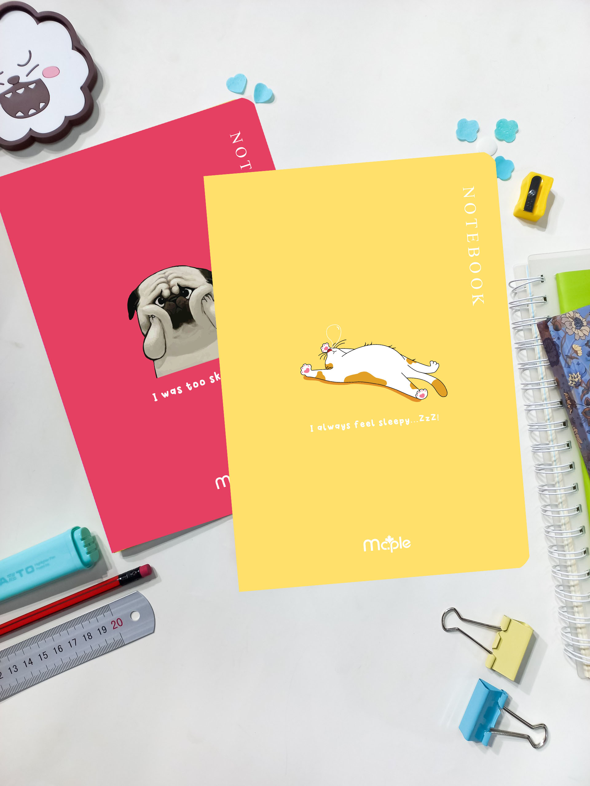 [MC.PLE] Vở Kẻ ngang cao cấp B5 Mc.ple 80 trang PASTEL, định lượng 70gsm, độ trắng 92% ISO - Sổ tập vở chất lượng, bám mực tốt - MS2501