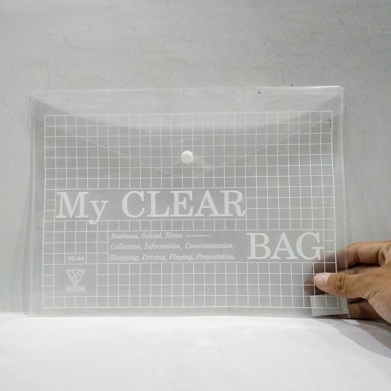 Bìa nút My Clear A4 (xấp 12 cái)