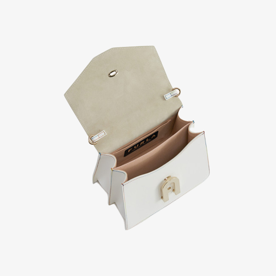 Túi Nữ FURLA Elettra S Top Handle Vitello Roma Manico Plexiglass