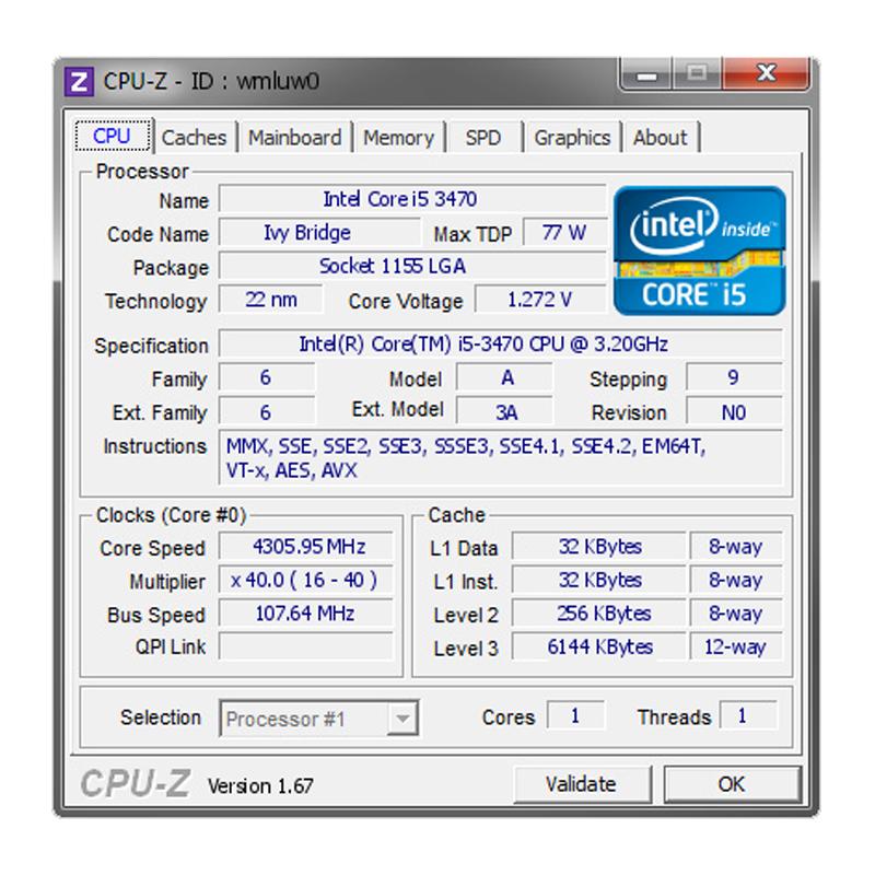 Chip máy tính cpu intel core i5 3470 (xung nhịp 3.6GHz) chơi game, nâng cấp PUBG