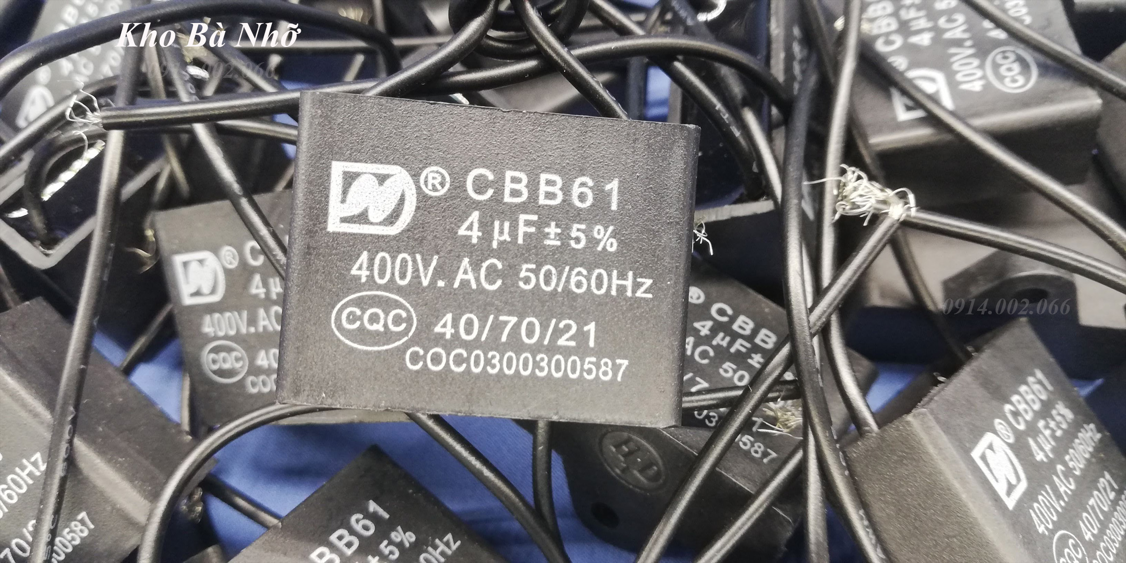 (4uf) Tụ quạt 4uf - CBB61 400VAC