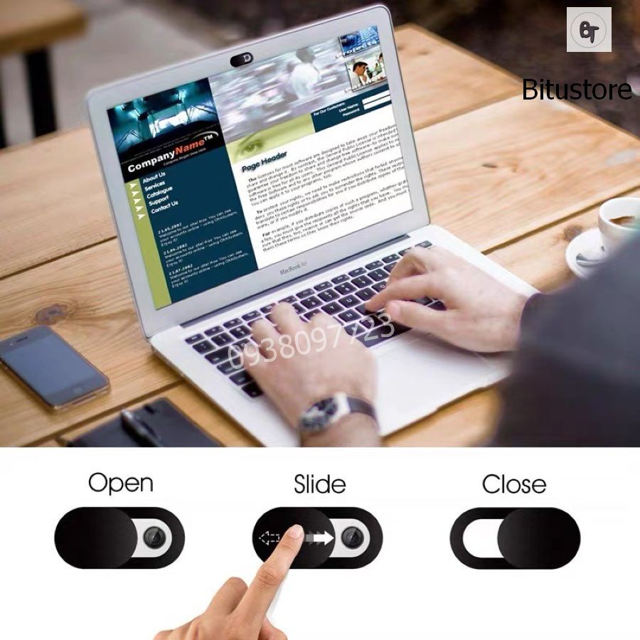 Nắp che camera cho laptop/ điện thoại bằng plastic