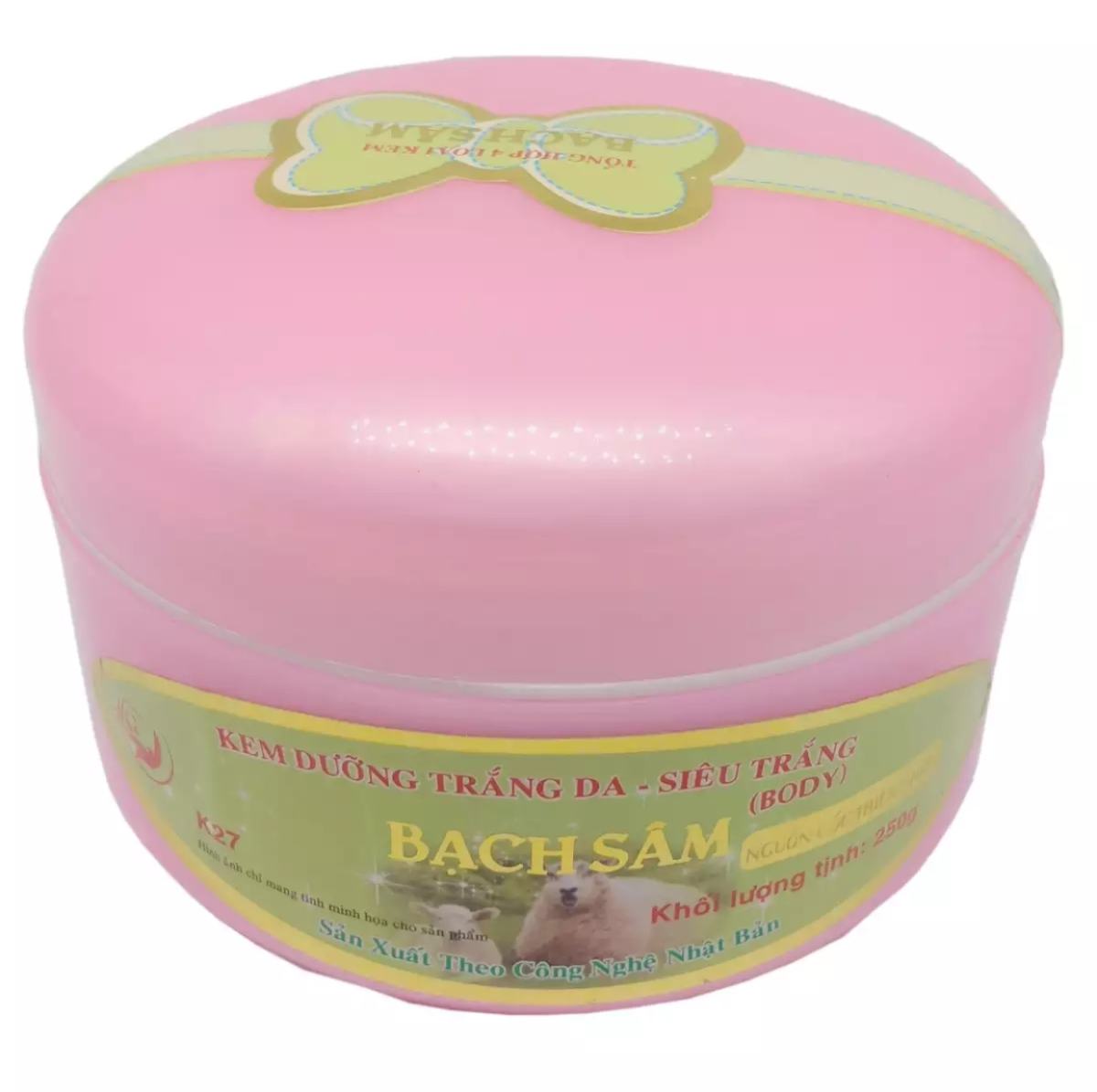 [HCM]Kem dưỡng trắng da Body siêu trắng Bạch Sâm 250g