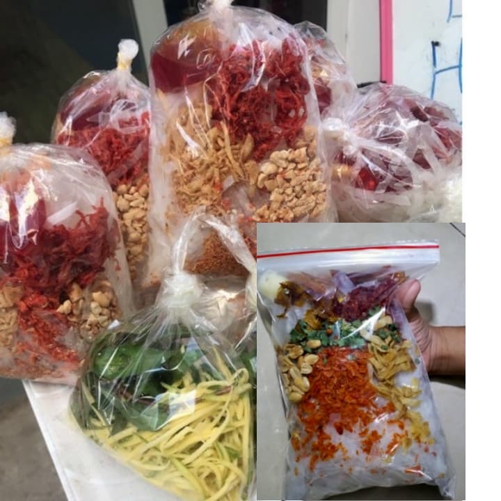9 bịch bánh tráng trộn
