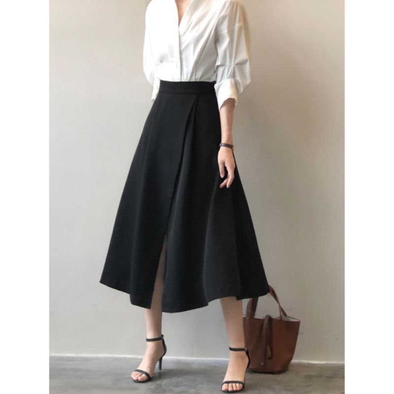 (BIG SIZE) chân váy xòe dài phá cách có quần trong
