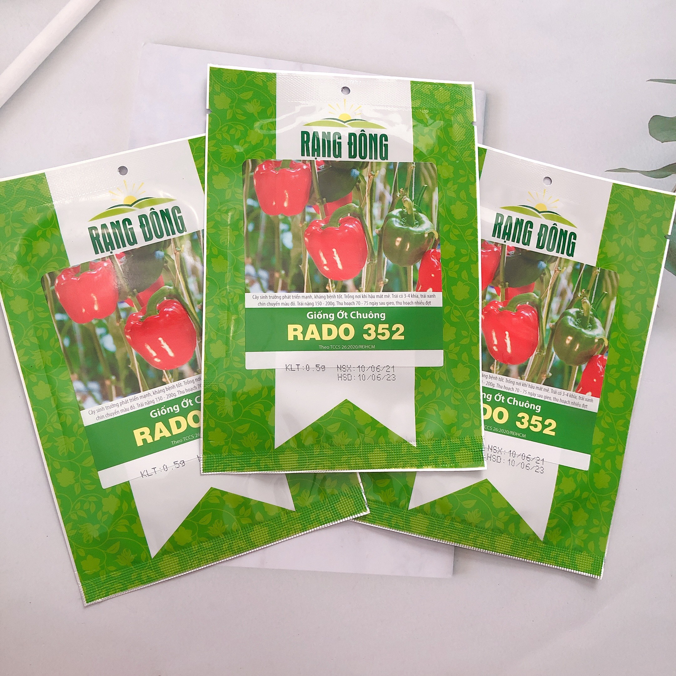 Hạt giống Ớt chuông Rado 352 RD gói 0.5gr