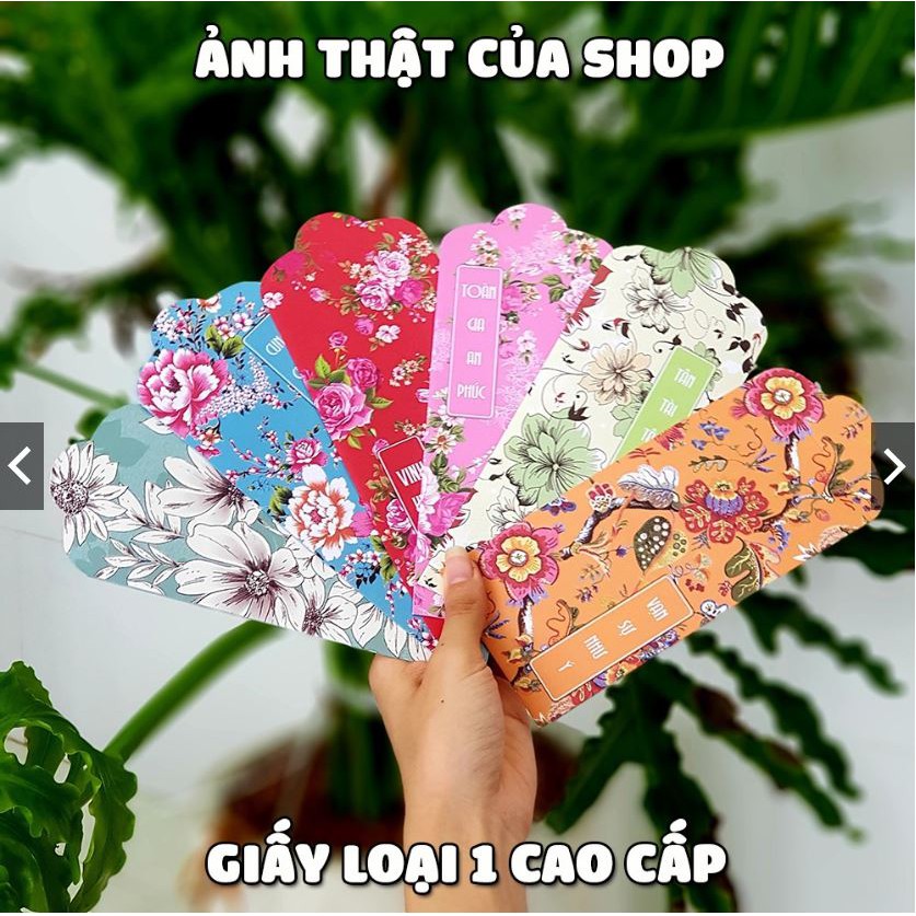 Bộ 18 lì xì hoa tết
