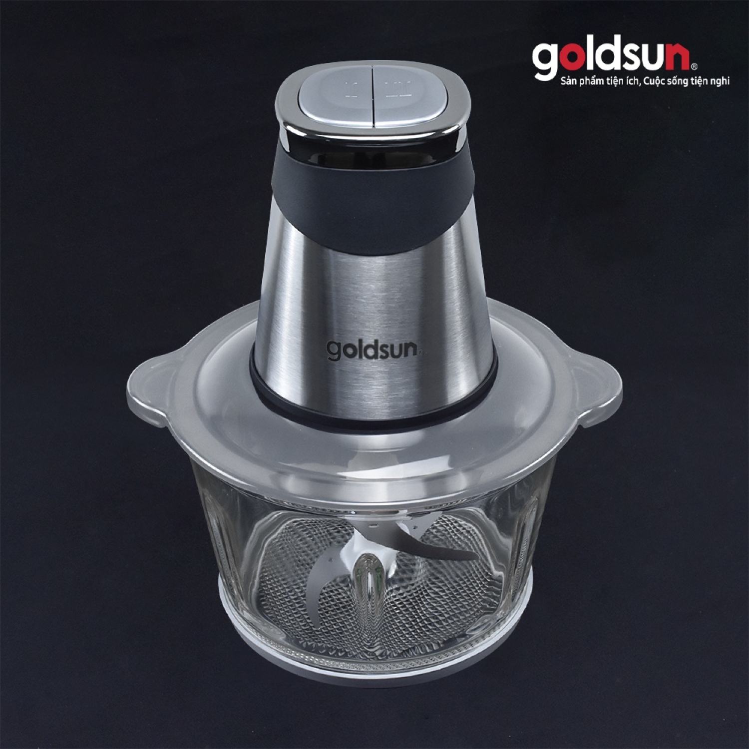 Máy xay thịt Goldsun GMC4740 cối thủy tinh
