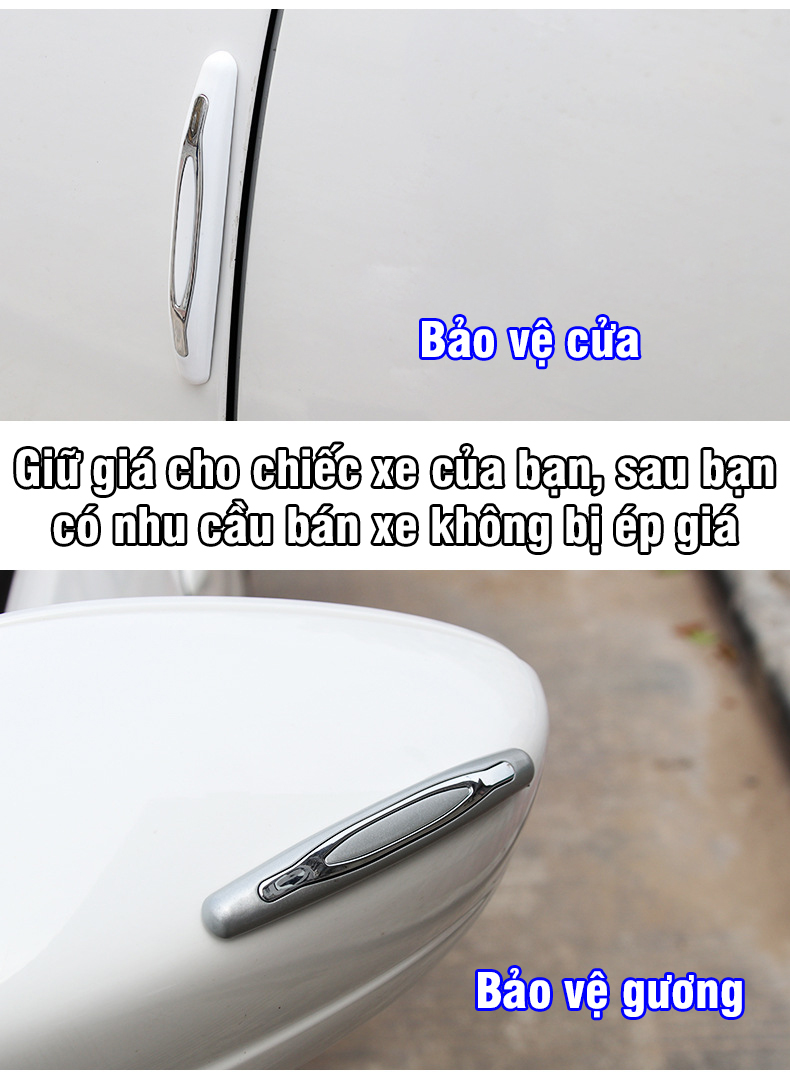 Bộ 4 miếng dán cửa chống xước cửa ô tô – chống trầy xước xe khi va đập