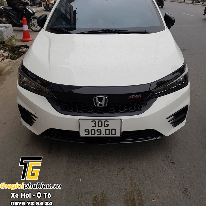 Ốp cản trước Honda City 2021 vân Carbon cao cấp