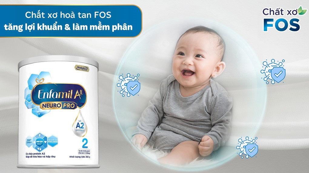 Sữa Enfamil A2 số 2 350g (6 - 12 tháng) date 2026