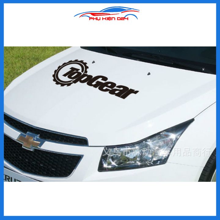 Nhãn dán xe TopGear thể thao trang trí ô tô