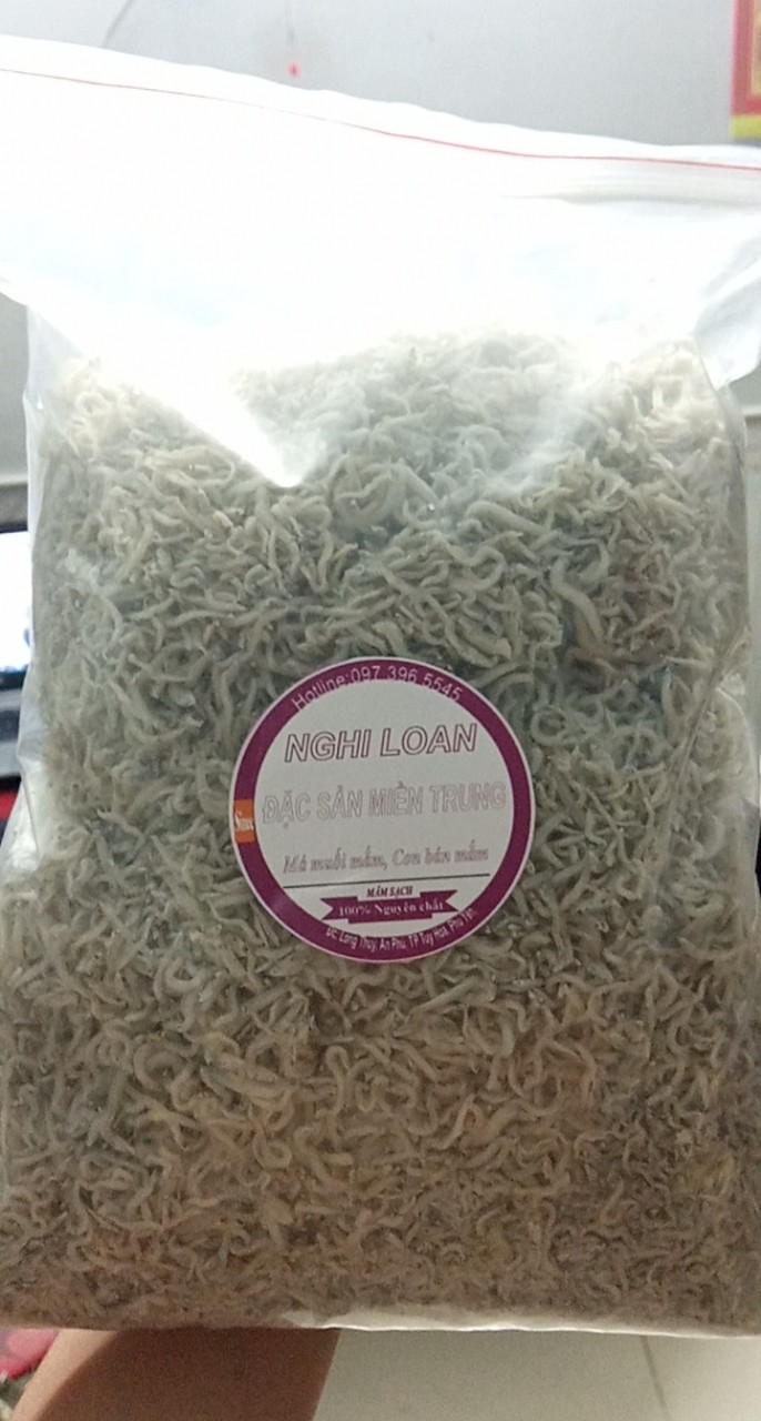 Bịch 1kg Cá Cơm Sữa Ngần ( Đặc Sản Phú Yên ) Thơm Ngon Nhà Làm