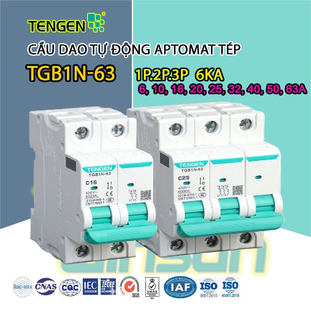 Cầu dao tự động aptomat tép TENGEN