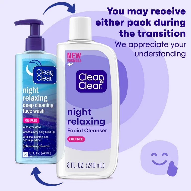 ( MẪU MỚI 2024 ) SỮA RỬA MẶT CLEAN & CLEAR NGÀY ĐÊM 240ML